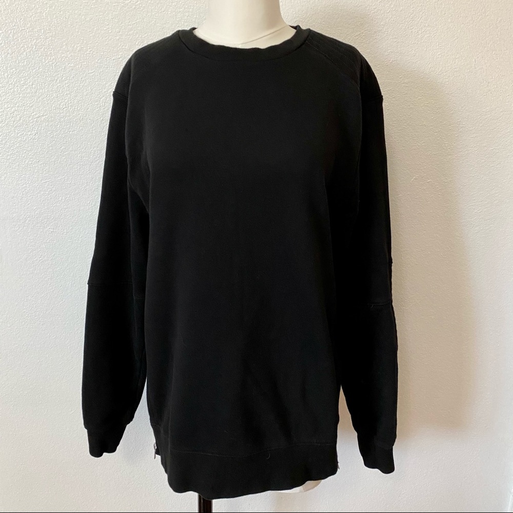 H&M Divided Side Zip Unisex Black Sweater Size Medium